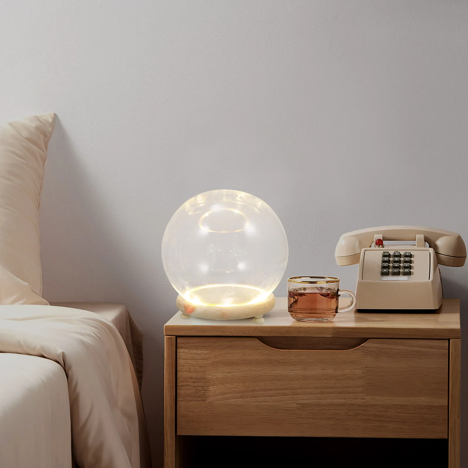 

Living Room Decoration Glass Cover Ornaments Wedding Clear Globe Display Dome Container Garden