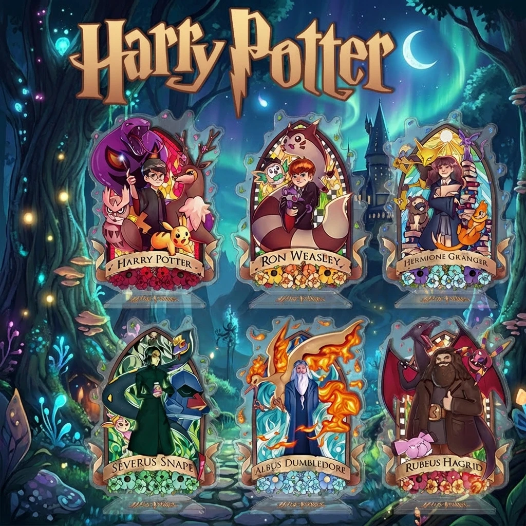 

Harry Potter Character Acrylic Standee 16cm Height Customizable Magic Figure Personalized Photo Print Cross Border Bulk Order