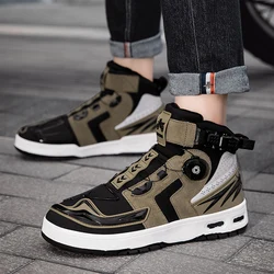 Motorcycle Tactical Boots Off-road Motorcycle Riding Off-road Casual Men's Shoes Windproof and Calf Height Shoes Protectiveshoes