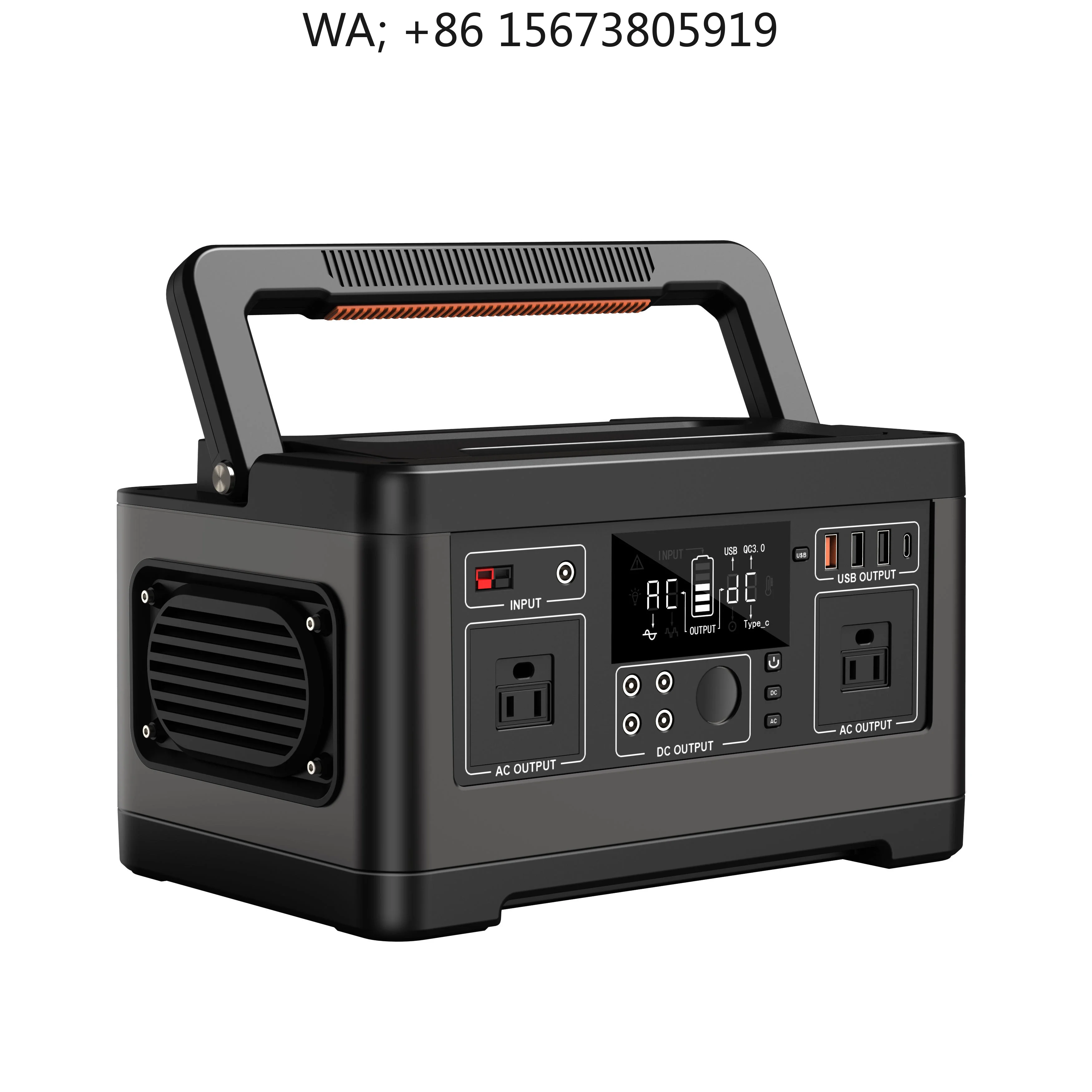 

Custom Portable 500W Pure Sine Wave Solar Generator Safety Certified Lithium Battery Outdoor Home Emergency Backup Power Station