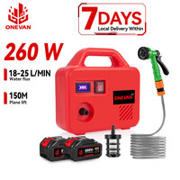 ONEVAN Cordless Rechargeable Electric Water Pump 260W Portable Garden Lawn Watering Power Pump Tools For Makita 18V Battery Pin