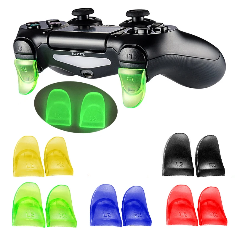 Video Games Accessories For PS4 Controller Gamepad L2R2 Trigger Buttons L2 R2 Extenders Silicone Caps