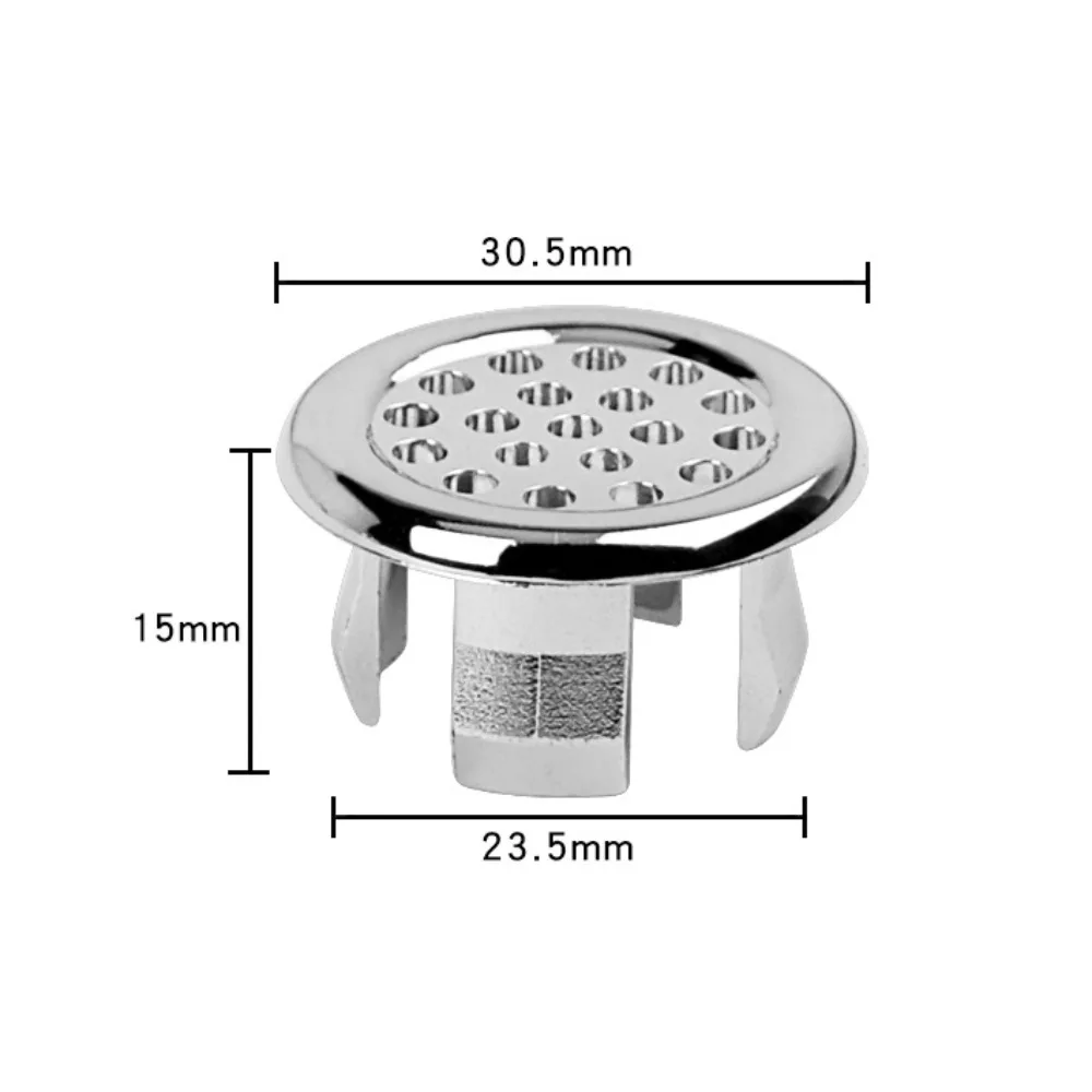 

Electroplated surface Sink Overflow Cover Plastic Replacement Basin Trim Ring Accessories Round Shape Overflow Ring Cover