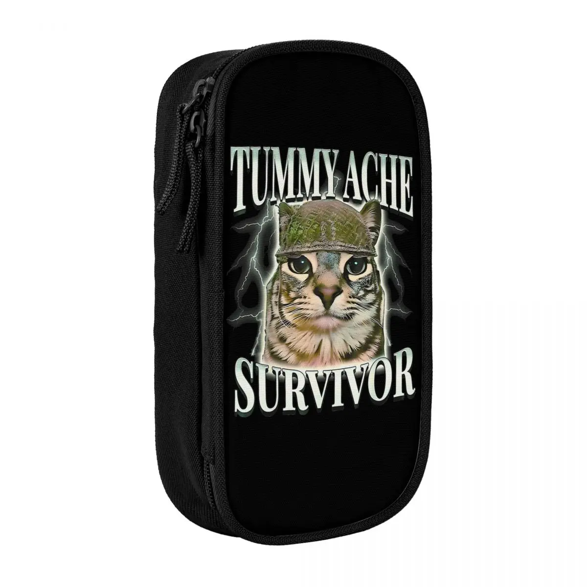 

Tummy Ache Survivor Meme Cat пеналы пеналы держатель для ручек детская сумка большой емкости школьные принадлежности подарочные аксессуары