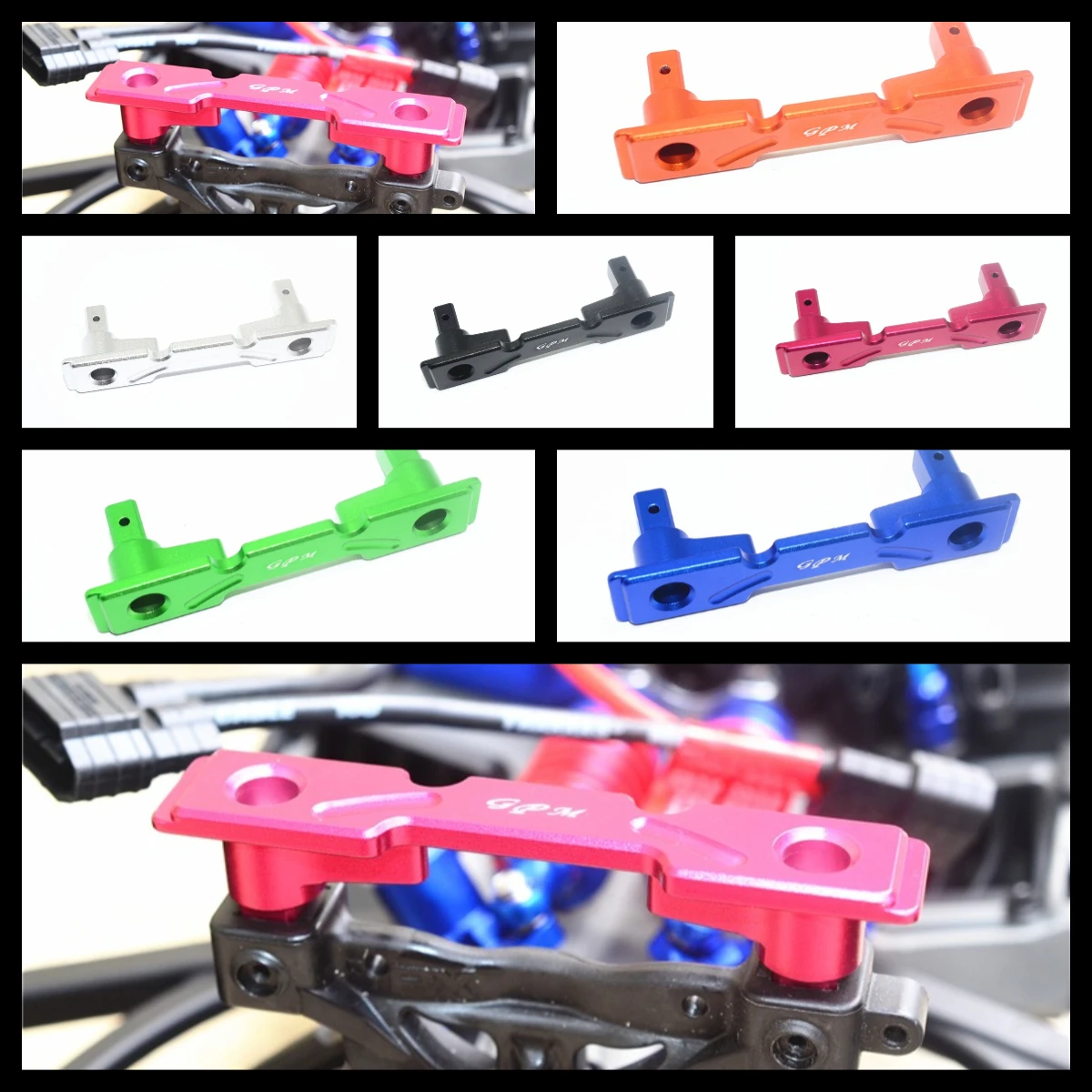 

GPM Aluminum Rear Body Post Mount For TRAXXAS 1/10 E-Revo Vxl Brushless