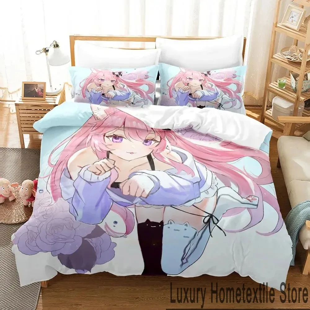 

Anime Nyatasha Nyanners Bedding Set Boys Girls Twin Queen King Size Duvet Cover Pillowcase Bed boys Adult Home Textileextile