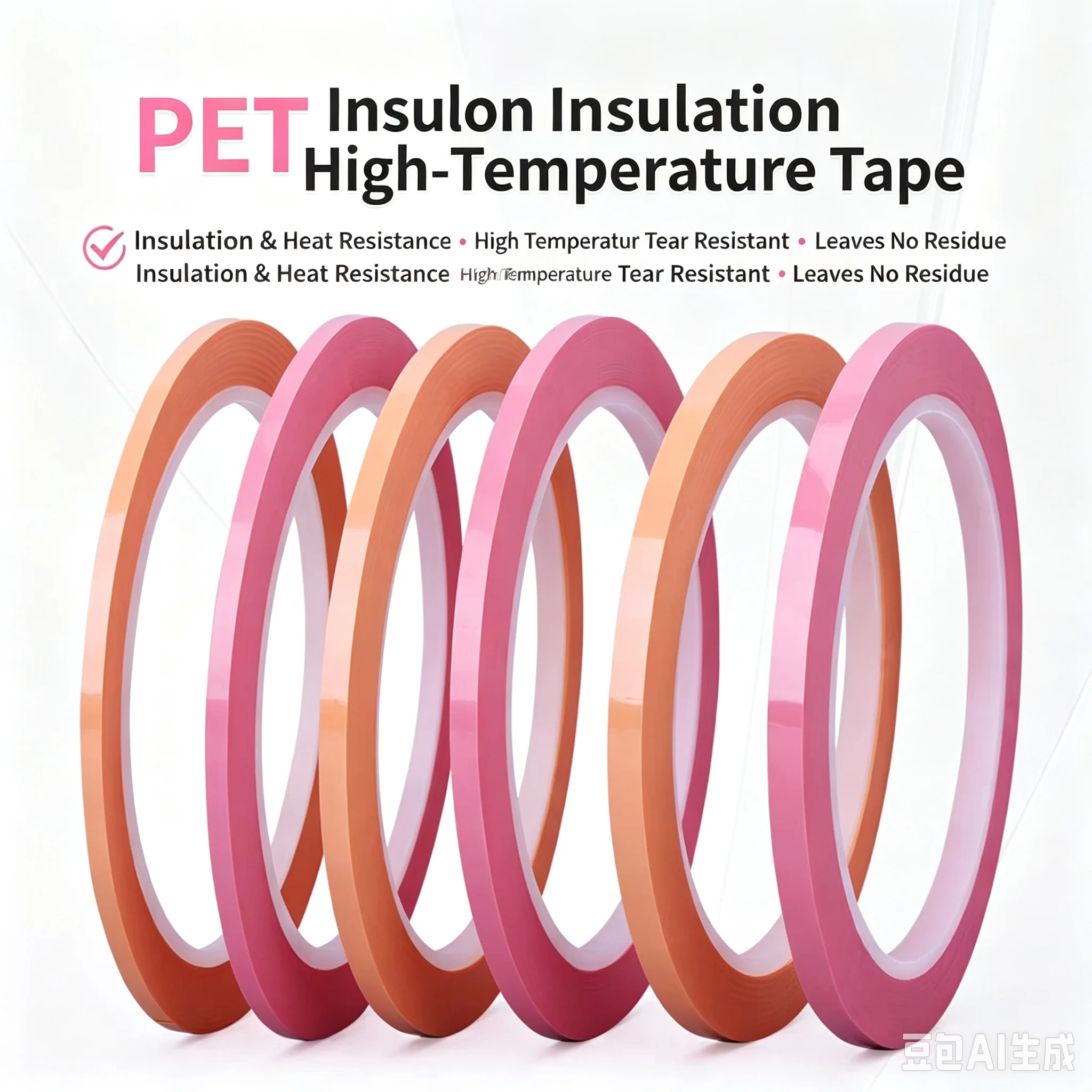 PET High-Temperature 50 Meters a roll 2mm to 7mm Single Side Masking Tapes all 4 sizes for Tool Kit for GK Hobbyists