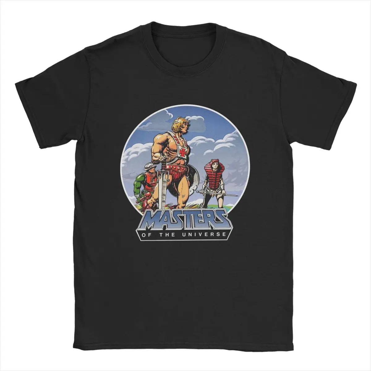 He Man Masters Of The Universe T Shirts for Men 100% Cotton T-Shirts Round Collar Tee Shirt Short Sleeve Clothes Printed