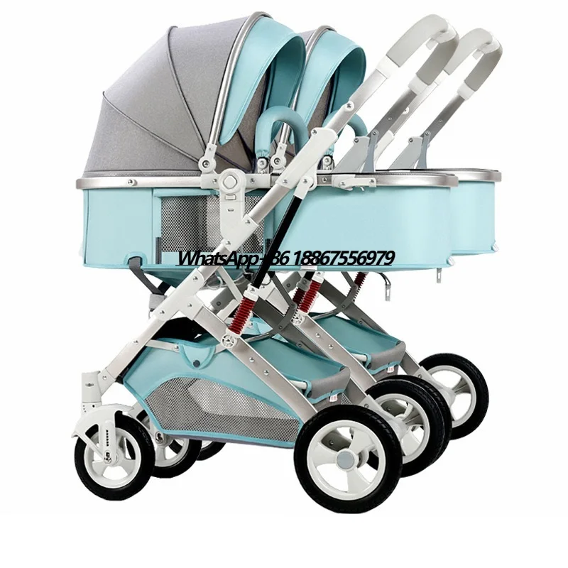 

Легкая дорожная система для двойной коляски Deluxe 3-в-1 с детскими автокреслами, складная комбинированная переноска