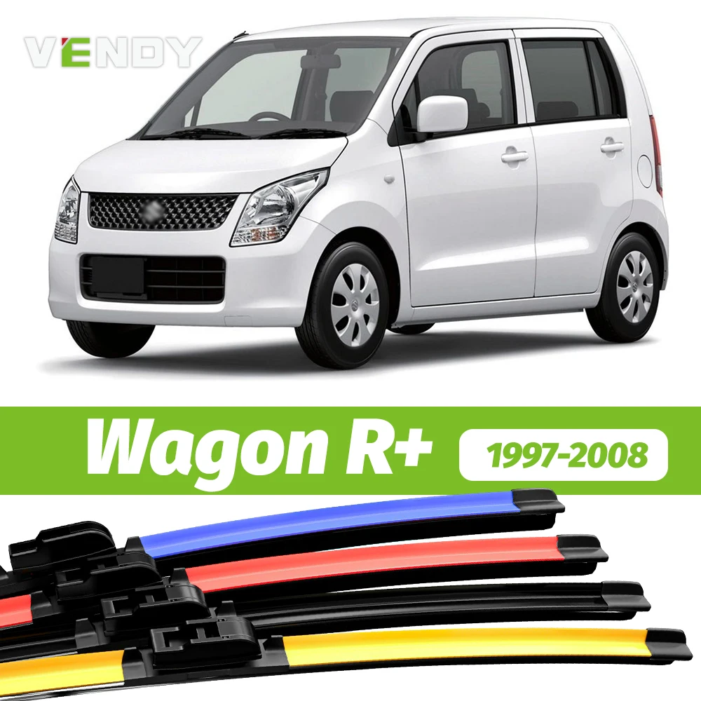 

2 шт., щетки стеклоочистителя переднего стекла, 2xдля Suzuki Wagon R + 1997-2008 2000 2001 2002 2003 2004 2005 2006 2007