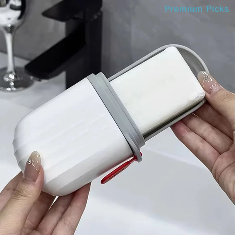 Plastic Portable Soap Dish Waterproof Case Container Cute For Outdoor Sealing Storage Box Travel Organizer Bathroom Supplies