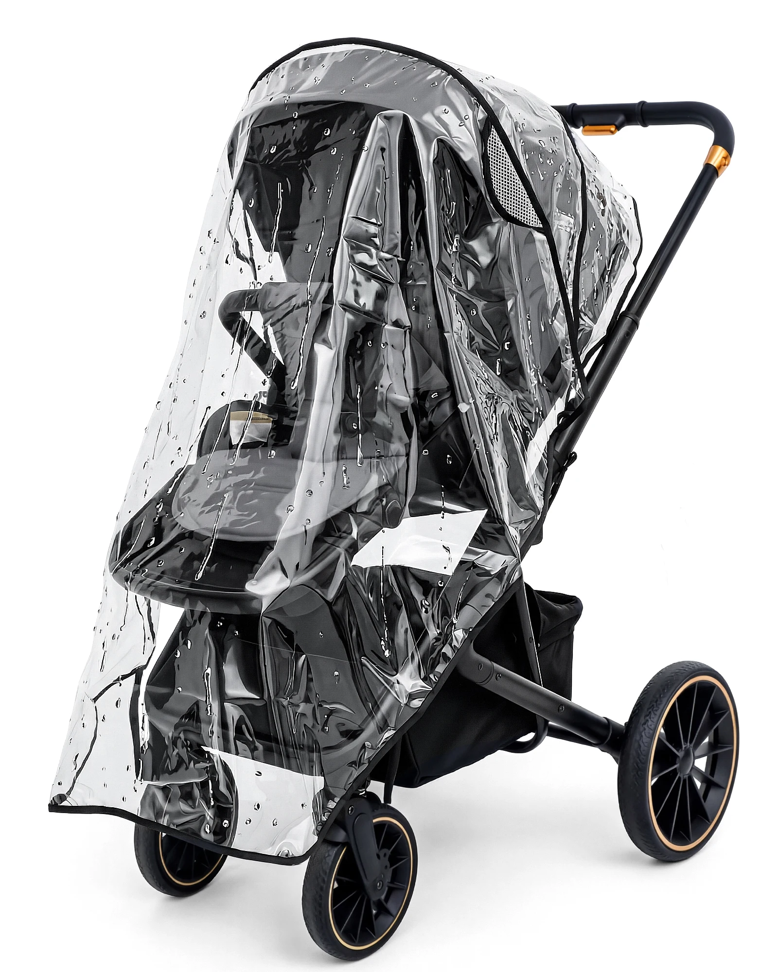 

Universal Baby Stroller Rain Cover Waterproof Windproof Transparent Pushchair Pram Buggy Rain Shield Weather Protection