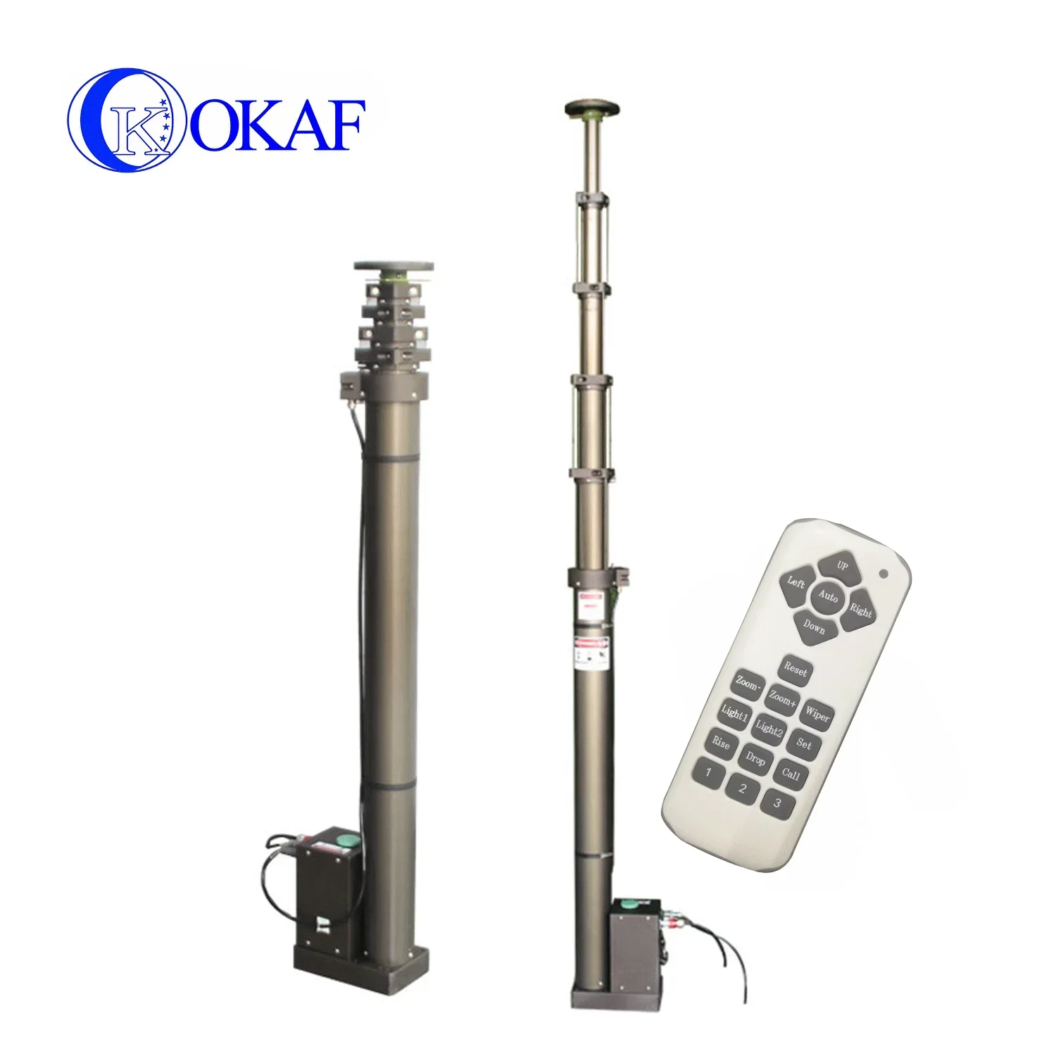 3-30m Height Motor Driven vehicle mounted telescopic antenna mast Electric Telescopic Mast Pole for Antenna Communication