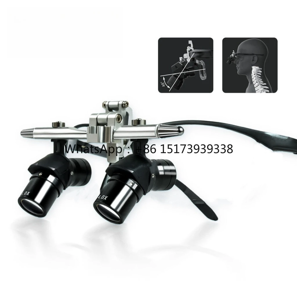 New Electric 4X 48 Ergo Loupes Adjustable Working Distance Surgical Magnifying Glasses Magnifying Tools