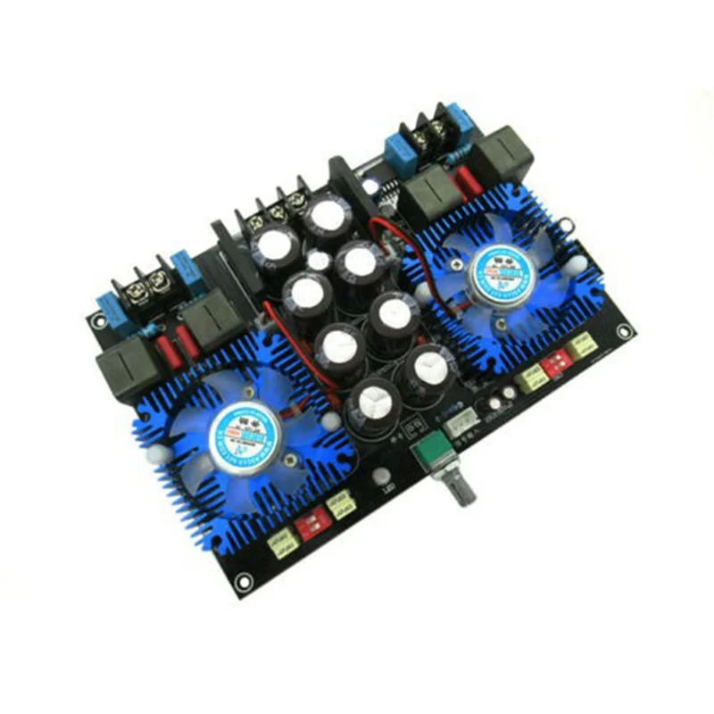 -MEOF ハイパワー Tda8954th デュアルコアデジタルアンプボードオーディオアンプボードアンプボードファンモジュール付き