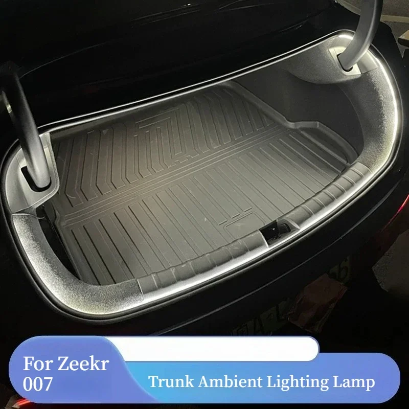 For Zeekr 007 Trunk LED Strip Light Ambient Lamp Auto Sensor Tailgate Interior Modification Supplies