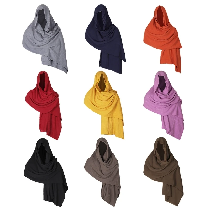 

Stylish Male Hood Cloak Comfortable Scarf Male Middle Ages Shoulder Cowl Shawl DropShipping