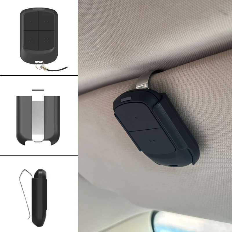 Garage Door Controls Multi-frequency 280-868MHz Gate Remote Control 433MHz Handheld Transmitter With Car Sun Visor Clip