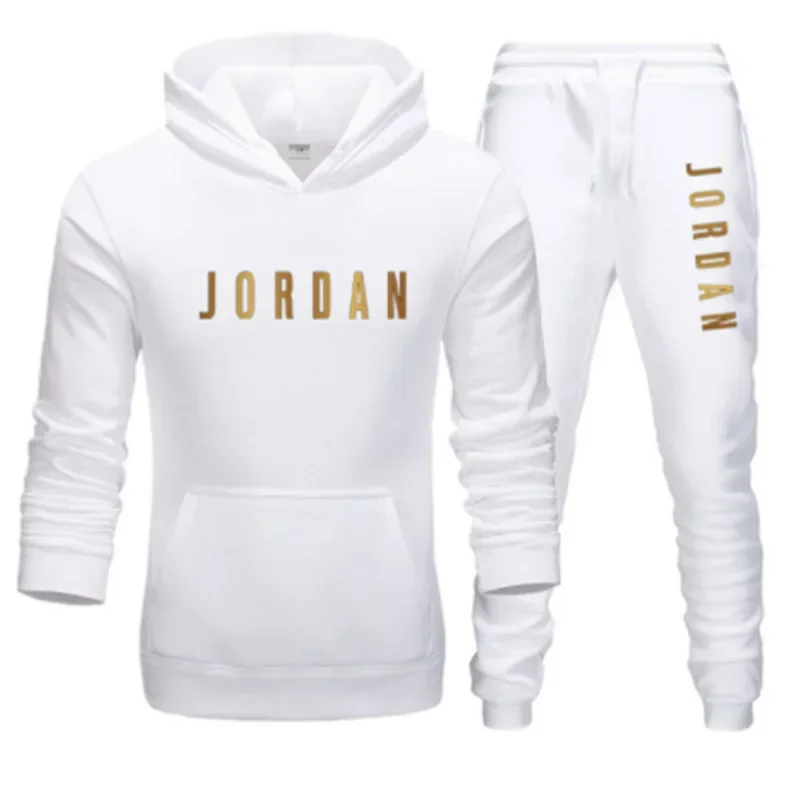 Men's printed sports suit hoodie and sweatpants two-piece set  suitable for casual sports street wear - view 4