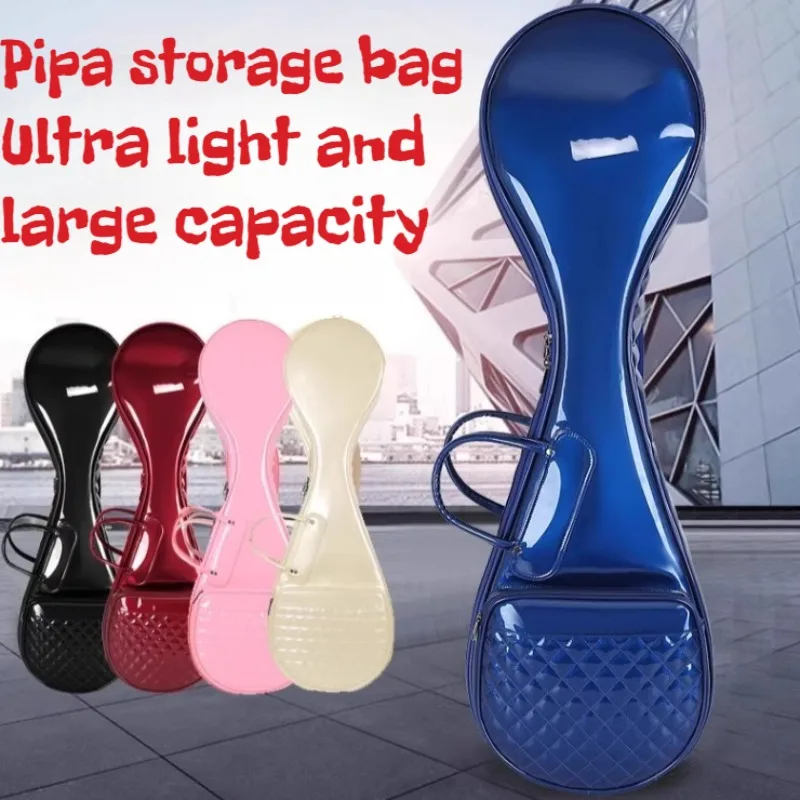 PU Adult Pipa Bag Waterproof Anti-wrinkle Non-slip Thickened Shoulders Portable Pipa Soft Package Musical Instrument Accessories