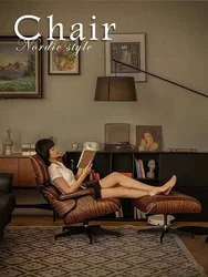 Italian Artist Brand Office Chair,Designer Art Single Sofa Chair, Living Room Leisure Chair, Simple Leather Leisure Chair