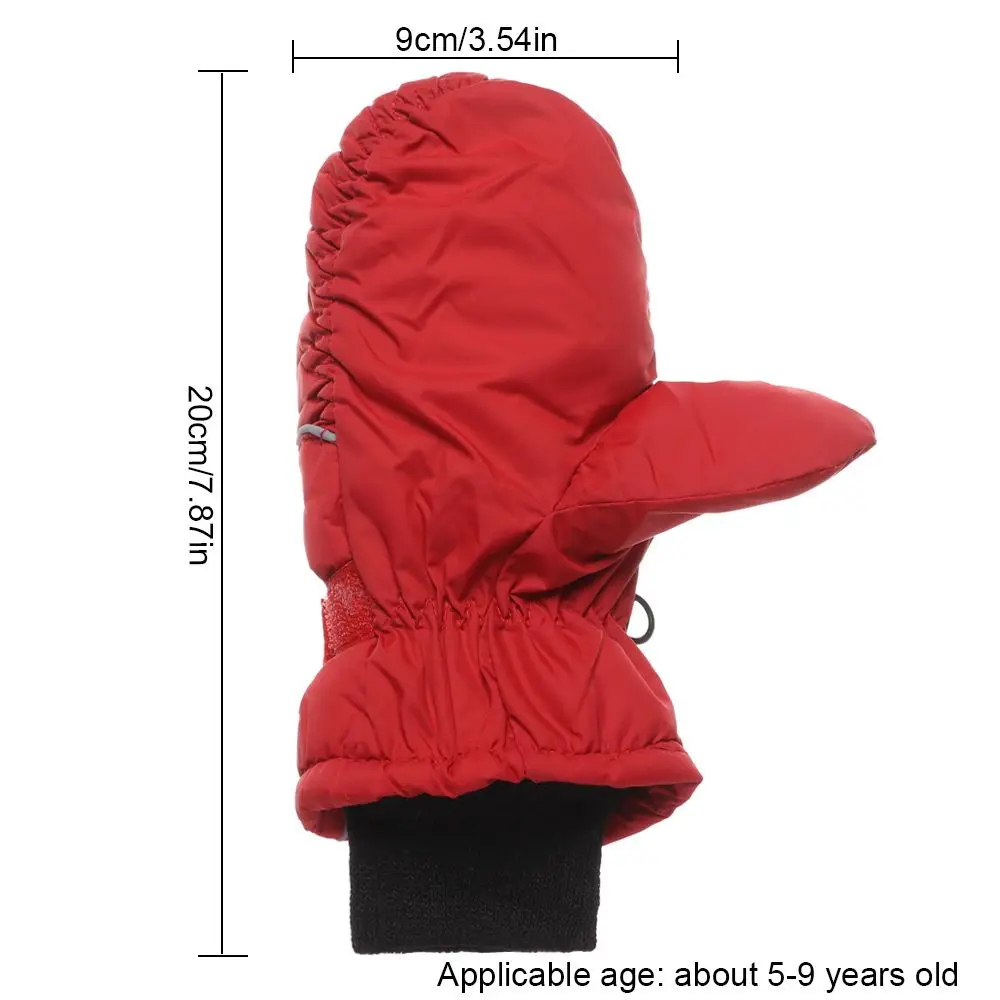 Nueva moda espesar cálido invierno nieve Snowboard guantes de esquí manopla de manga larga a prueba de viento impermeable