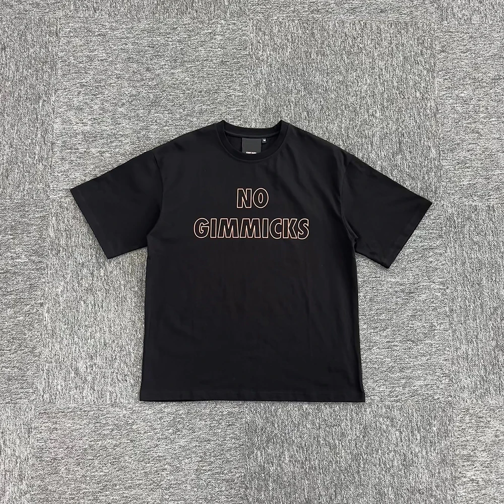 

SY-110 Unisex Cotton Short Sleeve Tee Jogger T-shirt Streetwear Summer Tracksuit Top NO GINNICKS TEE-Rose Gold