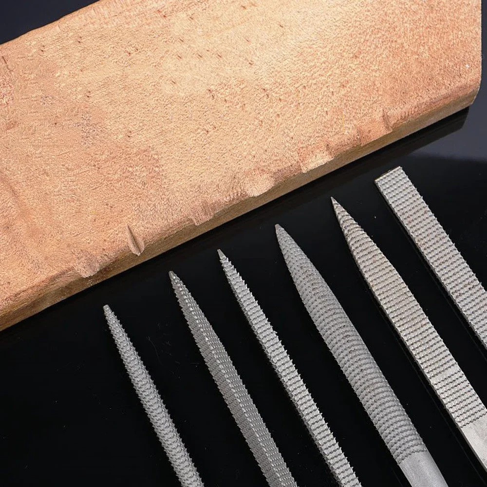 Mini Râpe de Travail de Calcul, Ponçage en saillie, Petite Lime en Acier, Métal, Bois Dur, Liège, Polissage, Outils Carimplantés pour Outils à Main, 6 Pièces