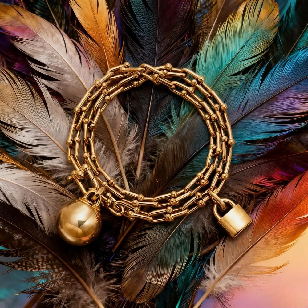 

2025 Trendy Jewelry Horseshoe Buckle Lock Ball Bracelet Personalized Charm Jewelry Anniversary Wedding Luxury Gift