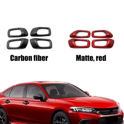 ABS Plastic Car Handrail Door Handle Bowl Covers Trim Auto Accessories Armrest 4PCS For Honda Civic 11th Gen 2022 2023 2024