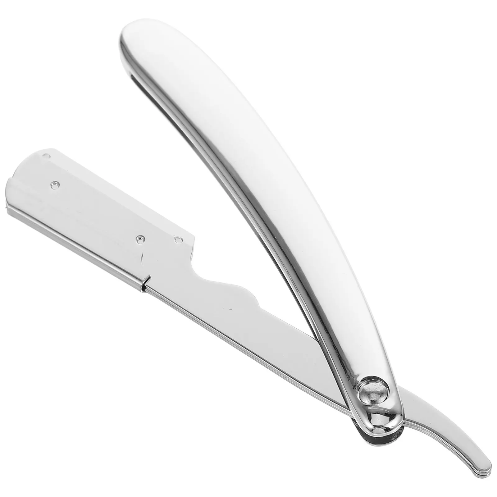 

Держатель для лезвий бритвы из нержавеющей стали, складной, портативный, для мужского бритья бороды, бровей и волос, держатель для парикмахерской бритвы