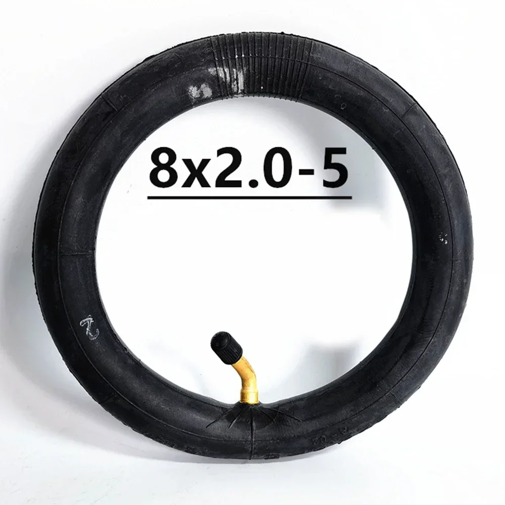 1/2 Pcs Inner Tube Rubber Spare Parts Stroller 8x2.0-5 Attachment Baby Carriage Black For Electric Scooter Brand New