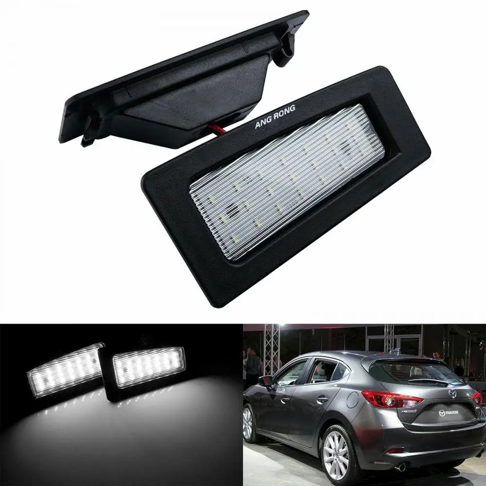 

2x For Mazda 3 Axela BM BN CX-3 DK LED License Number Plate Light Canbus White