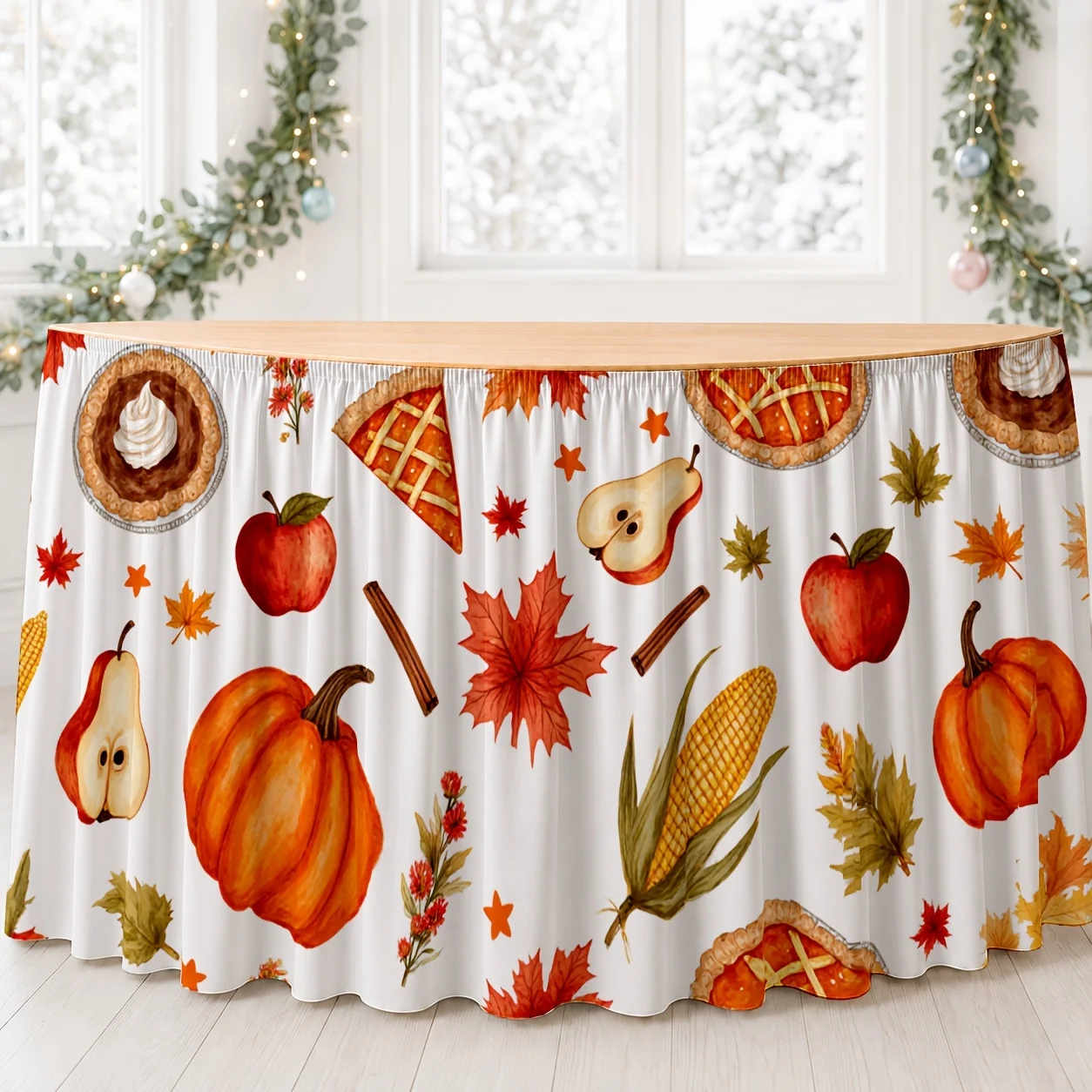 Thanksgiving dinner or autumn-themed tablecloth and tablecloth for the autumn harvest occasion - 1 piecezyc