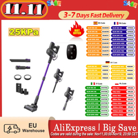 Vactidy V8 Pro Cordless Vacuum Cleaner 25Kpa Powerful Suction Cyclonic Filtration System 500ml Dust Cup Led Touch Display