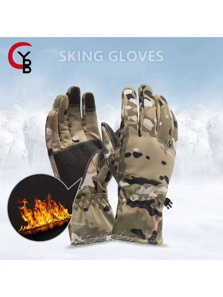 AliExpress YANBGIUO Winter Waterproof Ski Gloves for Men Women, Snow Warm Cycling Cold Weather, Driving Biking Running