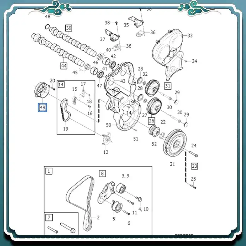 

ABTU-Auto Parts Crankshaft Front Oil Seal 32224651 For VOLVO XC90 XC60 XC40 V90 CROSS COUNTRY CROSS COUNTRY S60 CROSS
