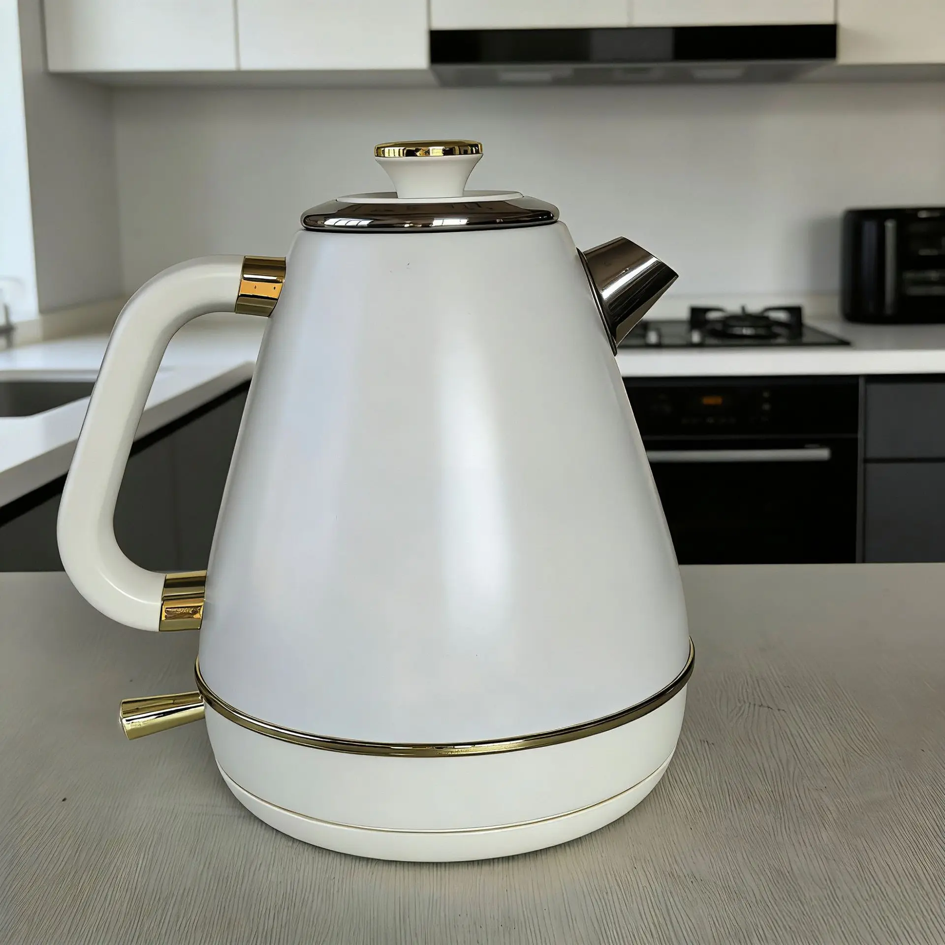 1.7L European Style Electrc Kettle Home Boiling Kettle With Temperature Display 304 Stainless Steel Teapot Auto Power Off 1850W