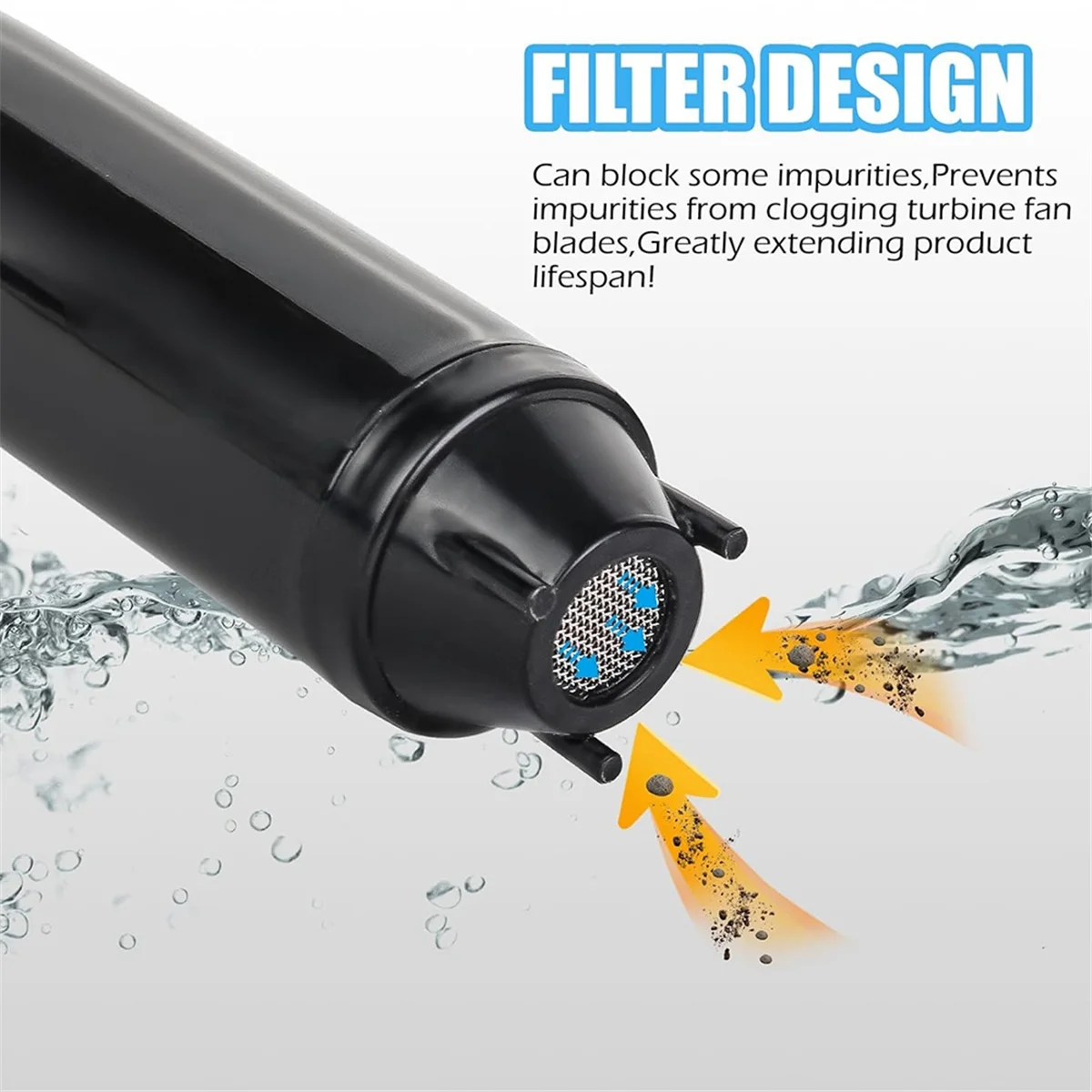 A002 Portable Liquid Transfer Pump,Battery Powered Water Fuel Transfer with Nozzle for Quick Flow Control & Stop