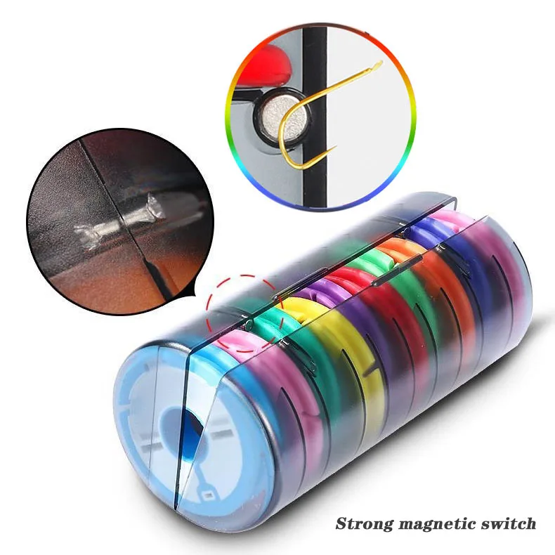 Regenbogen Angeln Hauptschnur Box Winding Board 4-16 Achsen Silikon Spule Tackle Box Tragbare Angeln Zubehör Werkzeug Liefert – Detail 10
