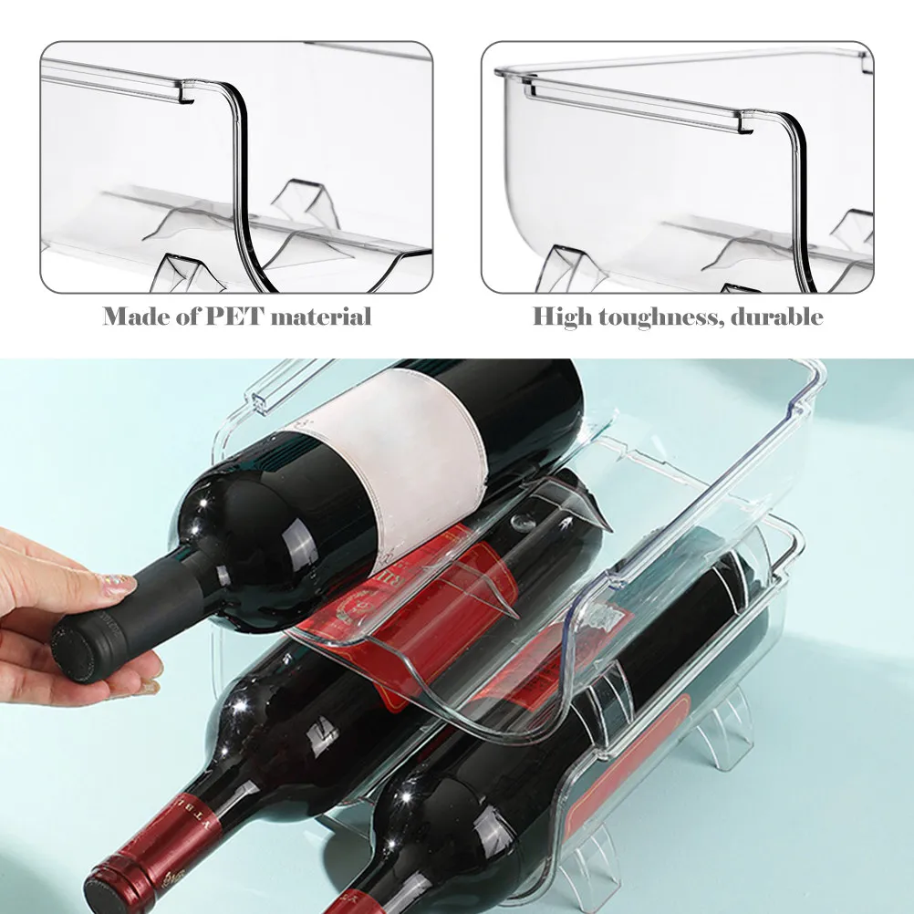 Stylish Modern Wine Display Rack Made of High Quality PP Plastic for Kitchen Bar Hotel Wine Showcase Strong