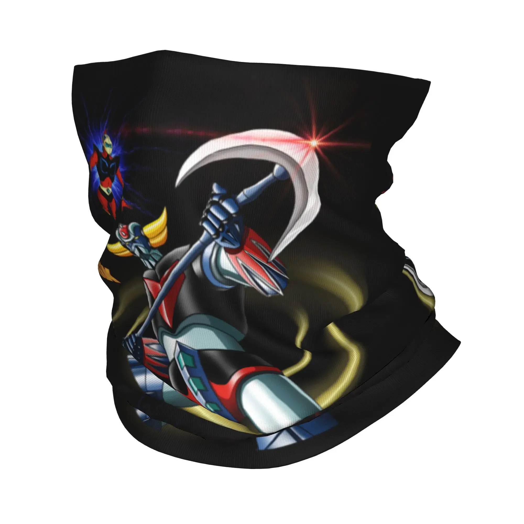 UFO Robot Goldrake Bandana Neck Warmer Men Women Winter Hiking Ski Scarf Gaiter Grendizer Anime Manga Face Cover