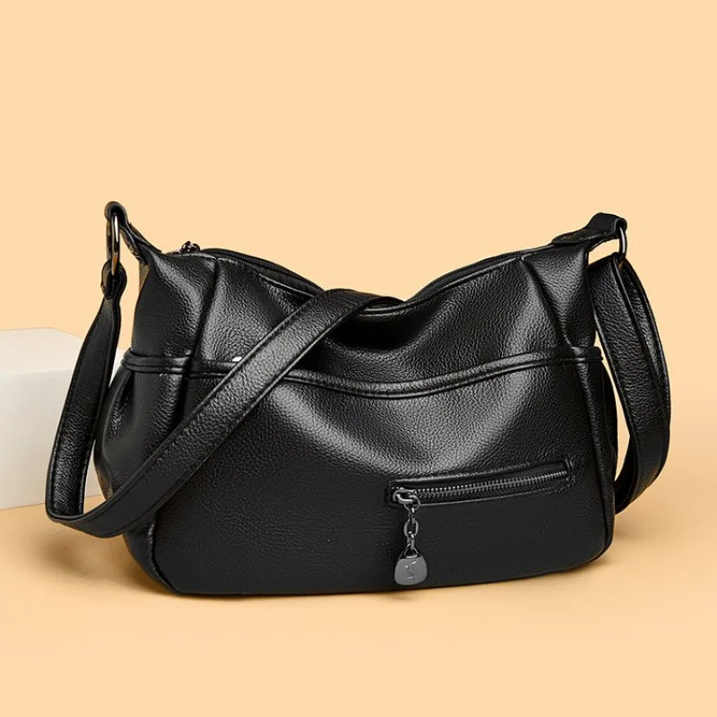 

Popular Classic High-End Leather Women's Crossbody Bag Luxury Brand Fashionable Elegant Minimalist Daily Vintage Commuter Bag​
