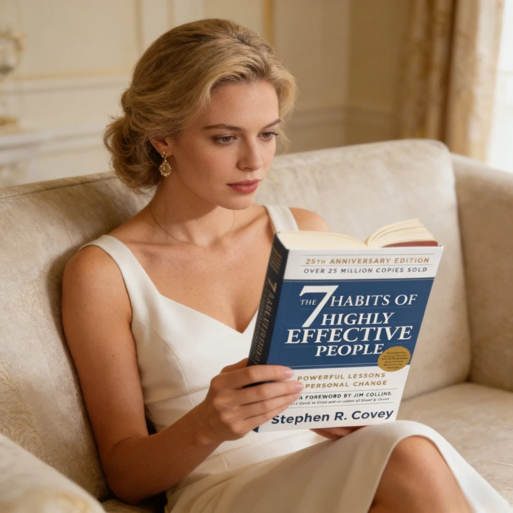 Les 7 habitudes des gens très efficaces par Stephen R. Covey en anglais Livre de lecture de gestion professionnelle originale