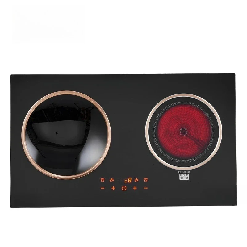 2 burners multifunctional electric cooker concave pot induction cooker vs infrared pot boiler kitchen