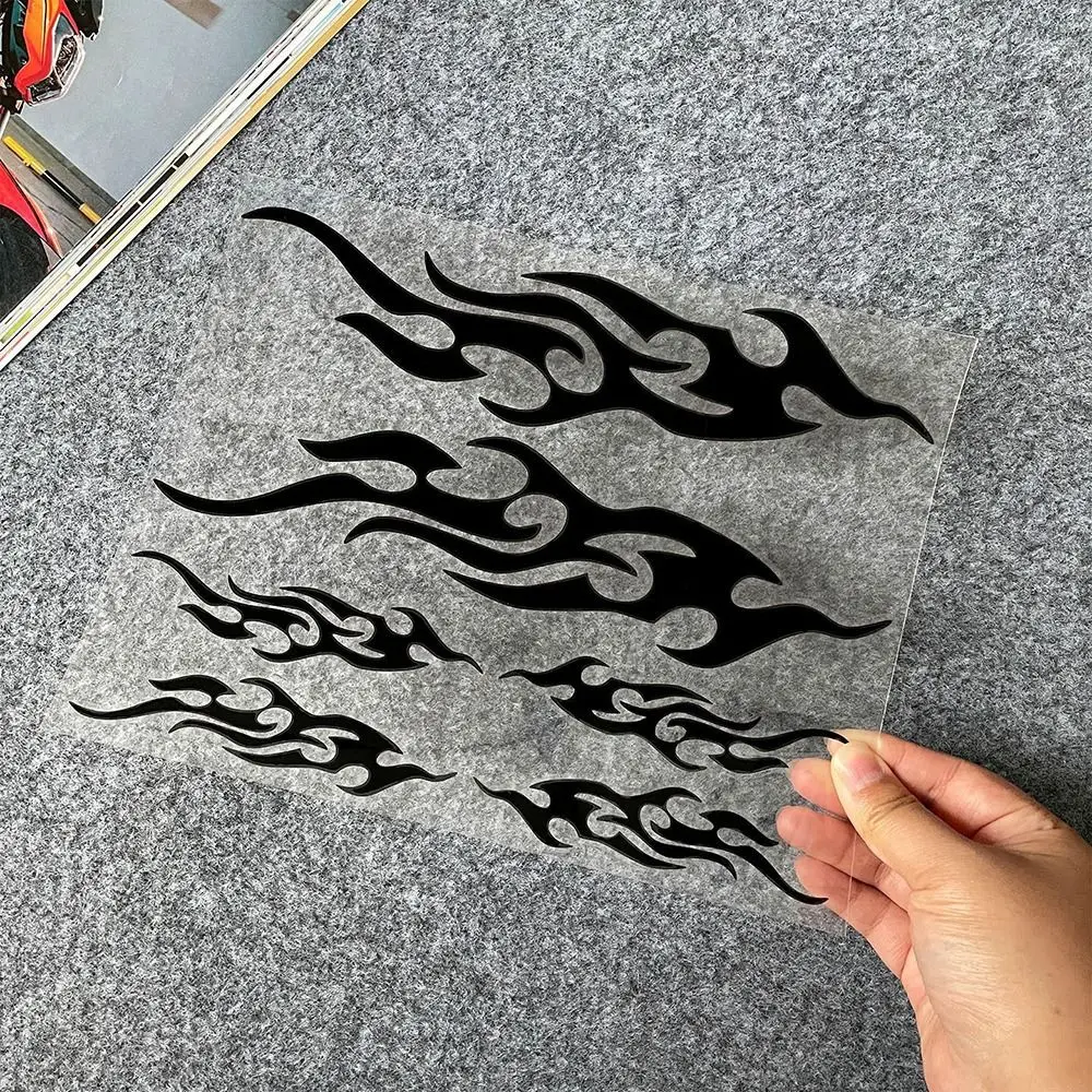 Flame Pattern Motorcycle Sticker Reflective Design Automotive Vinyl Material Reflective Decal