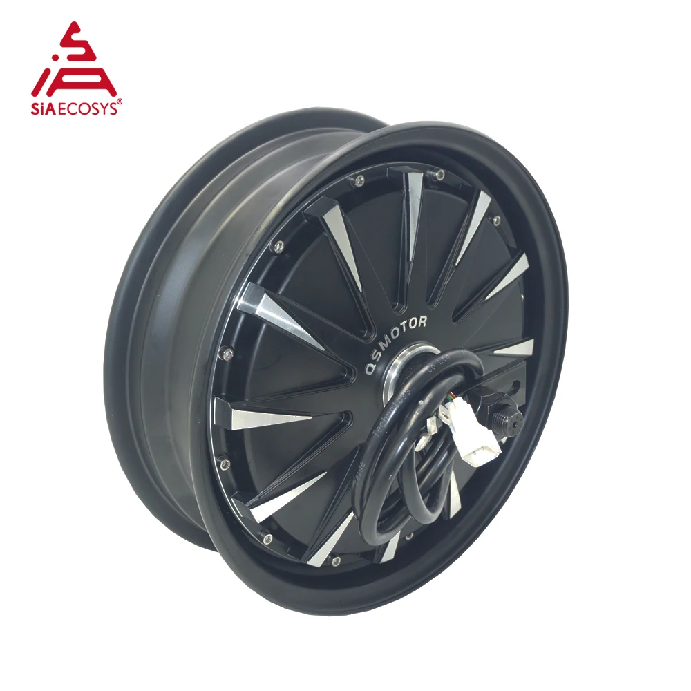 QSMOTOR QS260 12x3,5 polegadas 1500W V1 48V 60KPH E-motocicleta Motor do cubo na roda