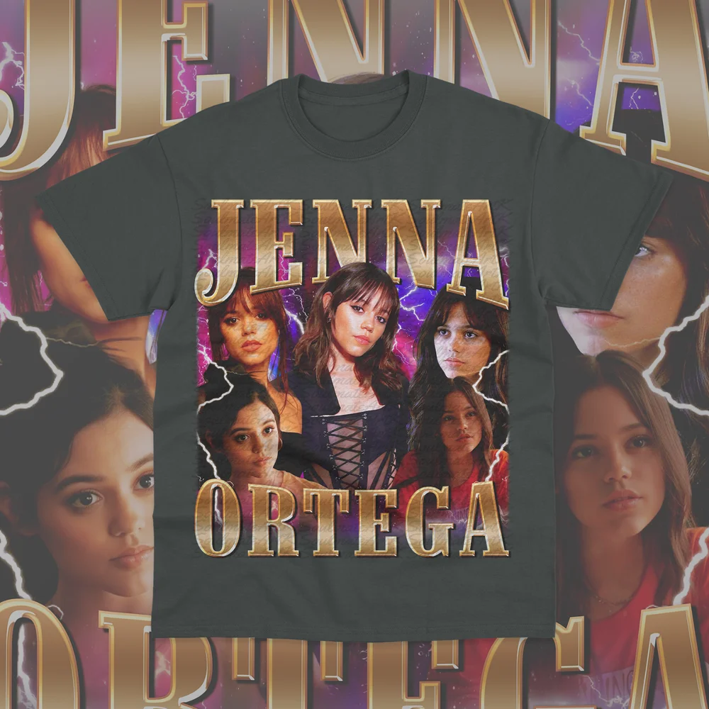 Jenna Ortega Homage T-Shirt Top TV Show Gift Adult Unisex Sweatshirt Hoodie