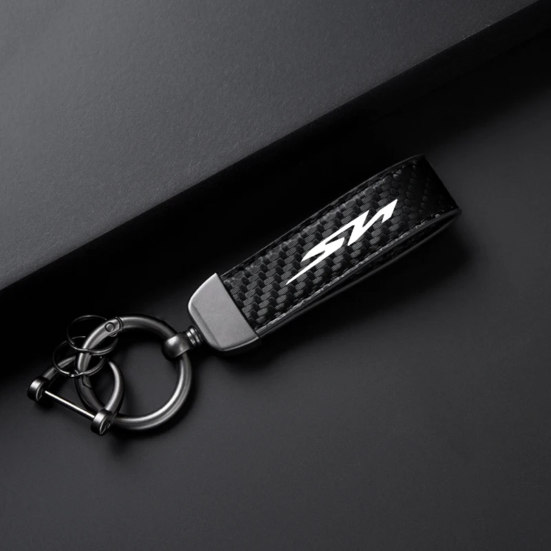 For HONDA SH 300 i SH 300i SH300i SH300 New Fashion Motocycle carbon fiber leather rope keychain Holder Keyring Logo Accessories