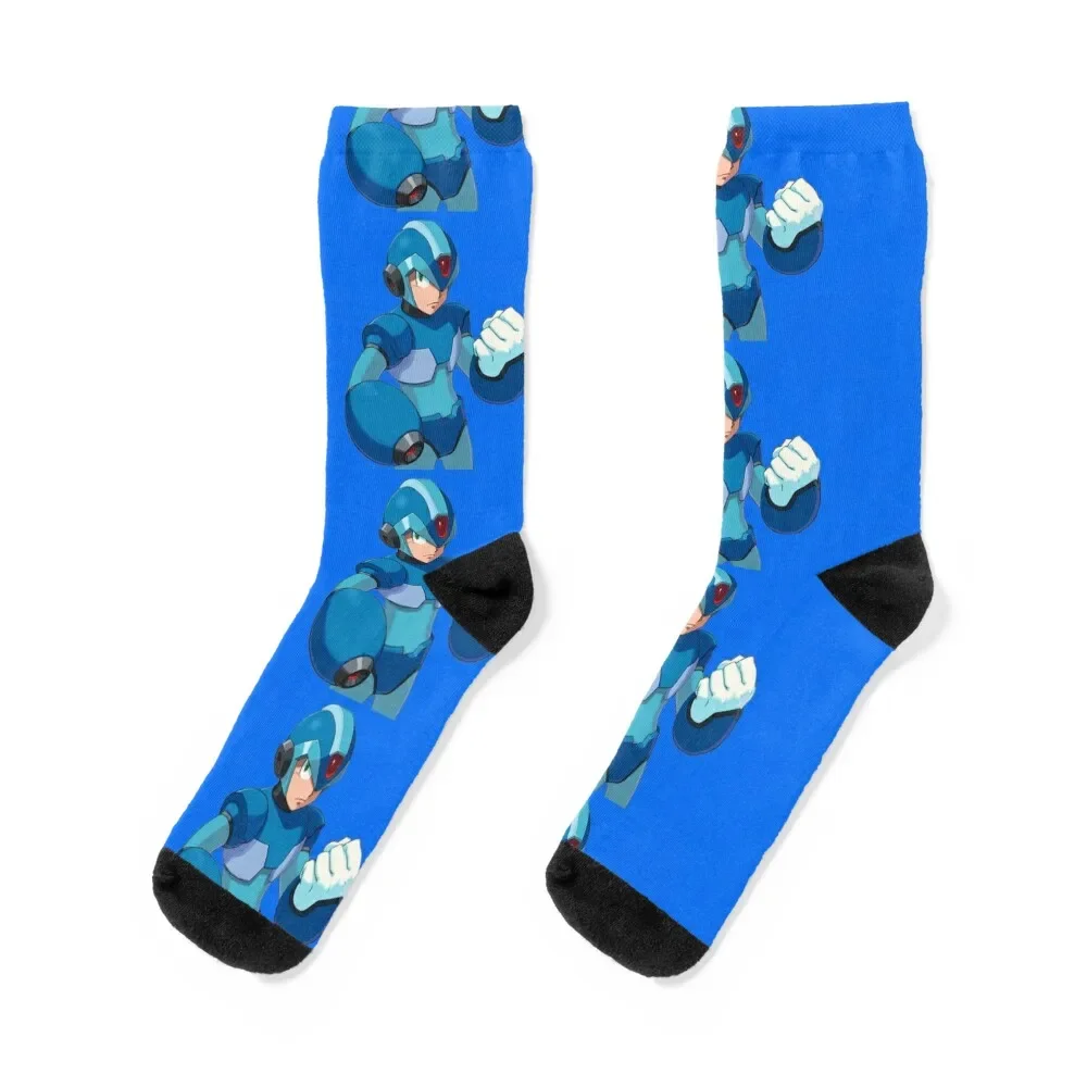 Mega Man X Character Image Socks compression custom sports Christmas christmas gifts Ladies Socks Men's